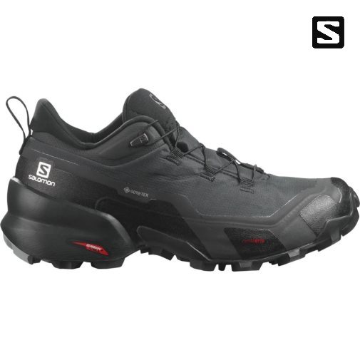 Black Salomon Cross Hike GTX Women's Hiking Shoes | PH 97518W